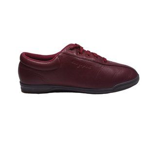 Easy Spirit Women's AP1 Walking Leather Shoes Burgundy Sneakers Size 10M